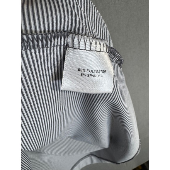 Peter Millar Summer Comfort Golf Polo Shirt Men's XXL Grey Stripe Short Sleeve - Picture 5 of 5